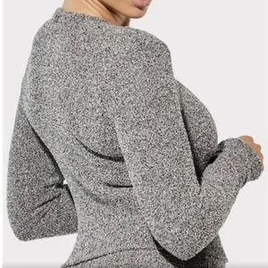 NWT Yitty Pet Me Crewneck Top size Small color Deep Cypress cute soft workout